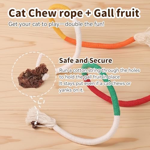 Interactive Cat Toys for Indoor Cats, 3 Chew Ropes 1 Silvervine Stick - Image 5