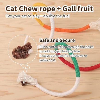 Interactive Cat Toys for Indoor Cats, 3 Chew Ropes 1 Silvervine Stick - Image 5
