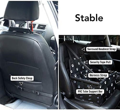 Petbobi Dog Car Seat for Small Dogs and Cats up to 15 lbs, Portable Booster - Image 3