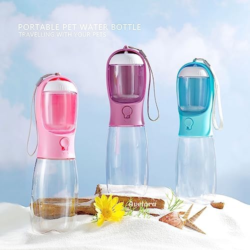 Dog Water Bottle with Food Container, Portable Leak Proof Pet Water Dispenser for Walking Hiking Travel, Puppy Essentials Accessories for Small Large Dogs, Dog Gifts (10oz/15oz/19oz) - Image 6