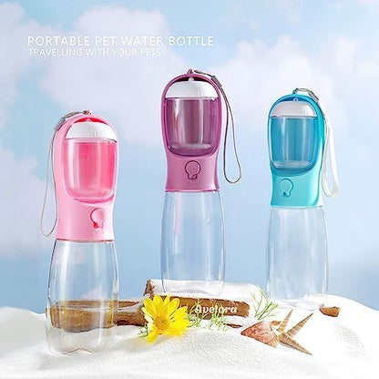 Dog Water Bottle with Food Container, Portable Leak Proof Pet Water Dispenser for Walking Hiking Travel, Puppy Essentials Accessories for Small Large Dogs, Dog Gifts (10oz/15oz/19oz) - Image 6
