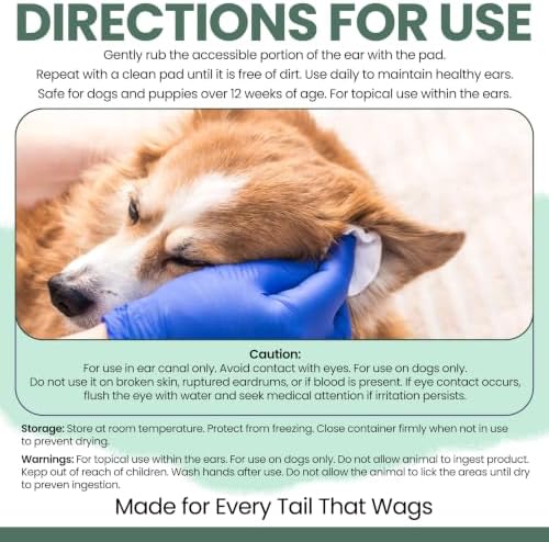 Deep Cleaning Dog Ear Wipes - 100 Wipes for Debris & Excess Wax - Image 5