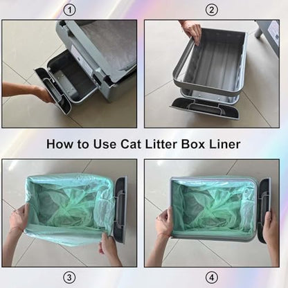 Dedicated to Cegimus Automatic cat litter box Drawer Liners, Large garbage bag, 25 Count per Roll, 2 Rolls, Tear, Use for cat litter box, kitchen, living room, office - Image 2