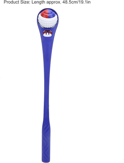 PP Dog Ball Launcher Stick, Interactive Throwing Toy with Retractable Tether for Outdoor Play and Exercise, Extendable Handle Length 19.1 Inches