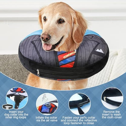 BEAUTYZOO Dog Cone Collar Alternative After Surgery,Pet Neck Donut E‑Collar - Image 5