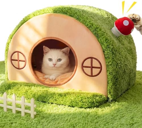 Cat House for Indoor Cats - Tree Hole Cat Bed Cave Hideaway by Mellownido