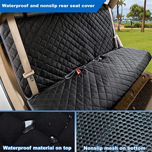 VIEWPETS Bench Car Seat Cover Protector - Waterproof, Heavy-Duty and Nonslip Pet Car Seat Cover for Dogs with X-Large Size Fits for Large SUVs & Trucks - Image 5