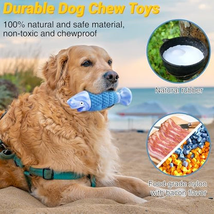 WinTour Tough Dog Toys for Aggressive Chewers, Indestructible Dog Chew Toys - Image 3