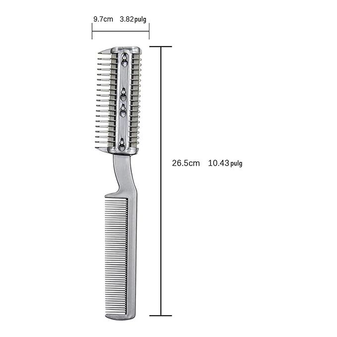 Pet Hair Thinning Comb Dog Hair Trimmer Cutter Comb with Extra Blade Dual-end Double-sided Dog Pet Grooming Tool