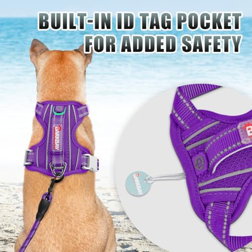 BARKBAY Dog Harness for Large Dogs No Pull Dog Vest ID Tag Pocket - Image 2