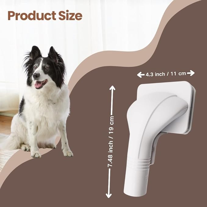 Dog Cat Brush for Shedding and Grooming,Self Cleaning Slicker Brush,Massage the skin,Easy to Clean Comb for Long or Short Haired Pets,Also use with Vacuum,Compatible with Vac 32&35mm