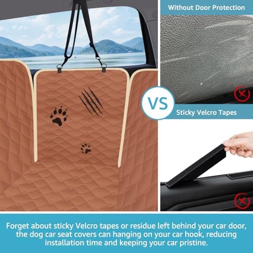 Lassie XL Truck Waterproof Dog Seat Cover Back Seat with 2 Seat Belts - Image 3