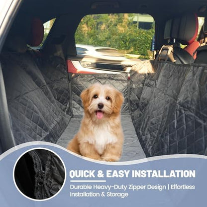 Dog Car Seat Cover for Back Seat, Waterproof Auto Backseat Hammock for Small & Large Dogs,Washable Rear Seat Pet Cover Protector Accessories for Cars, Trucks, SUVs - Image 7