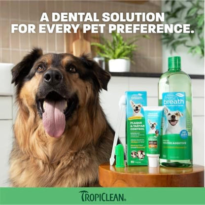 TropiClean Fresh Breath Puppy Tooth Brushing Kit, New Puppy Essentials - Image 6