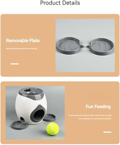 Interactive Dog Puzzle Toy - Drop The Ball to Get Treats, 2-in-1 Treat Dispenser & Slow Feeder for Healthy Eating, Keep Them Busy and Stop Boredom, Fun and Durable for All Breed