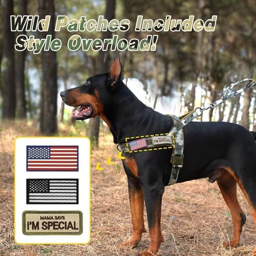 Forestpaw No Pull Dog Harness with Large Handle,Comfortable,L,Camo Green - Image 5
