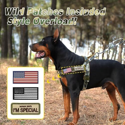 Forestpaw No Pull Dog Harness with Large Handle,Comfortable,L,Camo Green - Image 5