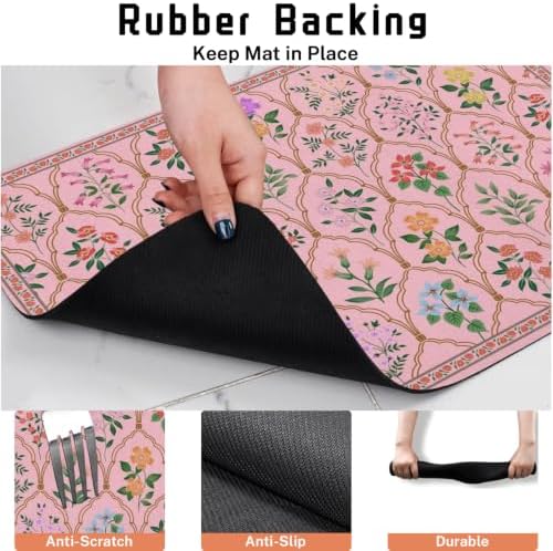 Absorbent Pet Dog Bowl Mat for Food and Water, Pet Cat Food Feeding Mat with Non Slip Rubber Backing, Dog Food Mats for Floors Waterproof, 12"x20" - Image 4