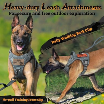 rabbitgoo Tactical Dog Harness Medium Sized, No Pull Service Pet Vest - Image 7