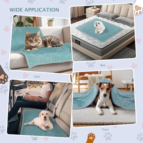 BVAGSS 6 Pack Small Dog Blanket, Super Soft Warm Pet Cover Blankets, Wheat Ears Print Puppy Fleece Flannel Blanket for Small Medium Dogs and Cats MW003 - Image 2