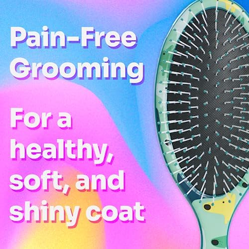 Wet Brush Pet Hair Brush, Large Dog Breed Detangler - Dog Camo, Multi - De-Shedding Comb and Dematting Tool for Grooming Long or Short Haired Dogs - Tangle-Free for Less Pulling & Tugging - Image 3