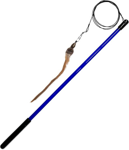 Wildcat Teaser Wand for Cats - Works with attachments Made for Wildcat and Popular Bird and Catcher Mouse Type Wands/Poles - Comes with Snake Attachment