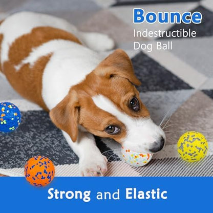 Dog Ball Toys Dog Tennis Ball for Aggressive Chewers Indestructible Bouncy Lightweight Water Toy Fetch Ball for Large Medium and Small Dog - Image 4