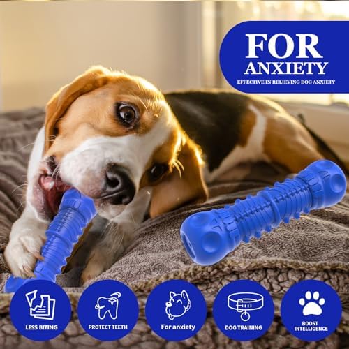 ZIKATON Dog Squeaky Toys for Aggressive Chewers, Durable Chew Toys for Large Medium Breed Dog, Tough Dogs Toys with Natural Rubber - Image 2