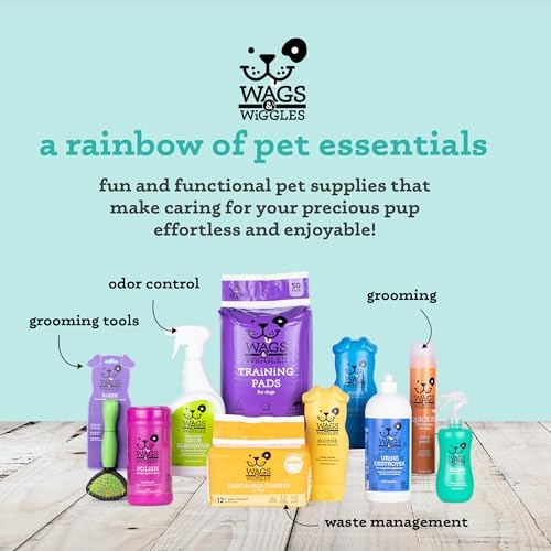 Wags & Wiggles Hypoallergenic Dog Wipes for Sensitive Skin, Fragrance Free Waterless Cleansing Towelettes for Paws Face Body & Rear, No SLS DEA Parabens, 100 Count - 2 Pack - Image 6