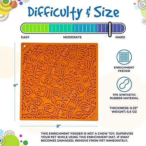 SodaPup Zombie eMat – Durable Lick Mat Feeder Made in USA from Non-Toxic, Pet-Safe, Food Safe Rubber for Mental Stimulation, Avoiding Overfeeding, Fresh Breath, Digestive Health, Calming, & More - Image 5