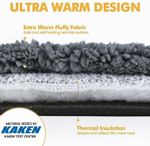Mora Pets Self Warming Cat Bed Self Heating Cat Dog Mat Pet Pad Extra Warm - Image 3