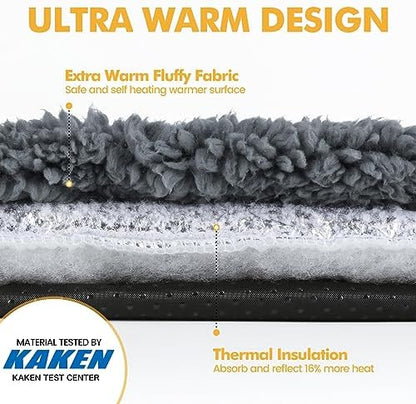 Mora Pets Self Warming Cat Bed Self Heating Cat Dog Mat Pet Pad Extra Warm - Image 3