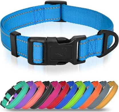Joytale Feather-Light Dog Collar for Extra Large Dogs, 1 1/4", Sky Blue by Joytale