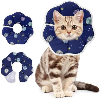 Soft Adjustable Cat Cone Collar, Comfortable Cat Recovery Collar by MAIIU