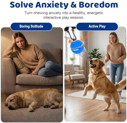 Smart Interactive Dog Toys Ball for Aggressive Chewers Medium Large,E-TPU - Image 2
