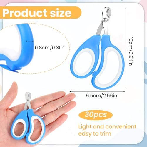 MAQUITA 30 Pcs Cat Nail Clipper Pet Claw Trimmers for Kitten Puppy Pet Nail Cutter Claw Care for Cattery Cat Breeders Groomers and Veterinary clinics (15 Colors) - Image 2