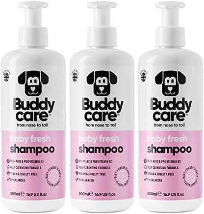 Baby Fresh Dog Shampoo by Buddycare | Deep Cleansing Shampoo for Dogs | Fresh Scented | with Aloe Vera and Pro Vitamin B5 (50.72oz) by Unknown