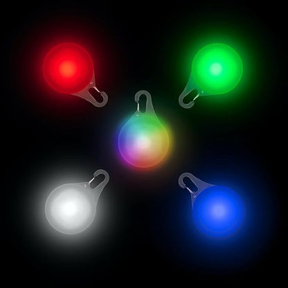 Nite Ize SpotLit XL Rechargeable Collar Light - Disc-O Select - Clip-On Pet Accessory for Nighttime Visibility - Color-Changing LED - Stainless Steel Carabiner Clip - Weather-Resistant