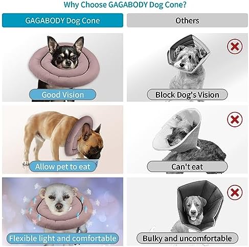 Comfortable Adjustable Soft Dog Cone Alternative After Surgery - Elizabethan Donut Collar for Cats, Medium & Small Dogs - Different Sizes - Image 6