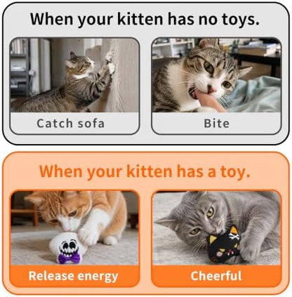 Halloween Cat Catnip Toys for Indoor Cats 6 Pack - Image 4