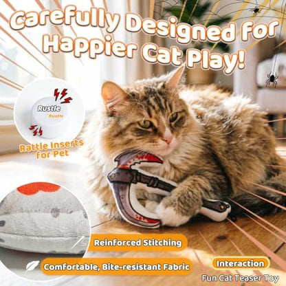 Catnip Toy [2000mg Premium Catnip], Sickle Style Cat Kicker Toy - Image 4