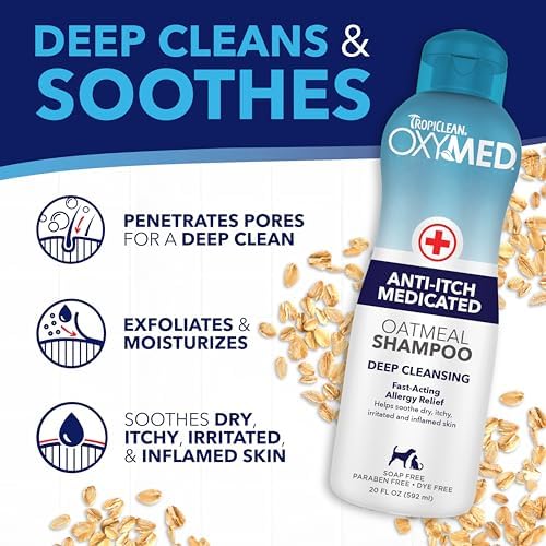 TropiClean OxyMed Medicated Shampoo & Spray for Pets Itchy Skin, 2 Pack - Image 4