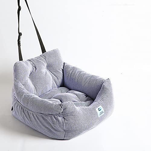 Aidou Dog Booster Seat for Small to Large Dogs & Cats, Travel Car Seat with Storage & Home Use (Midium Blue) by aidoupetPrivateorder