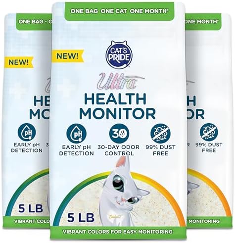 Ultra by Cat's Pride Health Monitor Color-Changing Crystal Cat Litter, 15lb by ULTRA