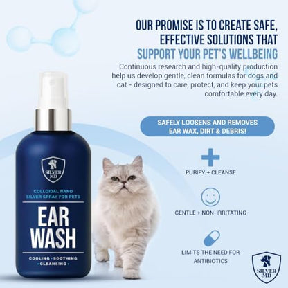 Nano Silver Pet Ear Wash for Dogs & Cats Spray, 8 Oz - Image 6