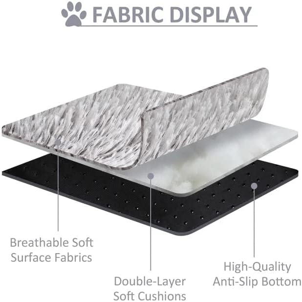 Original Calming Donut Dog and Cat Bed in Shag Fur, Dog Beds for Large Dogs, Anti Anxiety Round Fluffy Plush Faux Fur Pet Bed (40'' x 40'')
