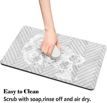 Dog Food Mats for Floors Absorbent, Pet Cat Food Mat - Quick Dry Dog Bowl Mats for Food and Water, Eco-Friendly Boho Pet Supplies 12" x 20" - Image 7