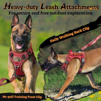 rabbitgoo Tactical Dog Harness for Small Dogs, No Pull Service Pet Vest - Image 7