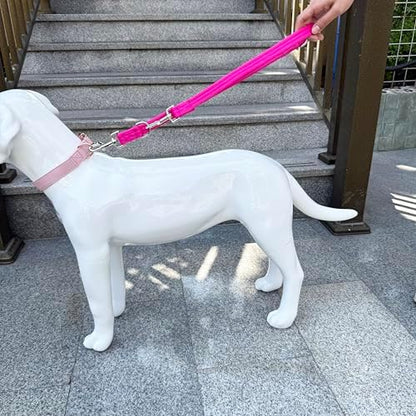 Double Ended Dog Leash,for Obedience Training Easy to Use,Lightweight,Soft for Large and Medium Dogs (Fuchsia, 1M*2.5CM) - Image 5