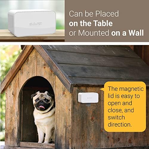SVD.PET Dog Waste Dispenser with 120 Bags, Wall Mount or Tabletop, Holds 8 Rolls, Indoor/Outdoor - Image 2